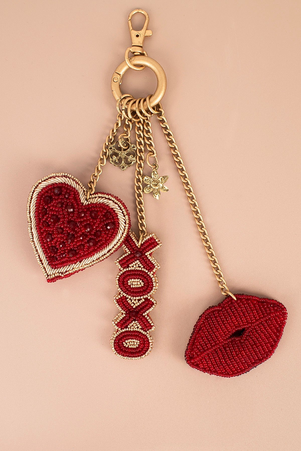 Lovers Lane Heart and Lips Charm