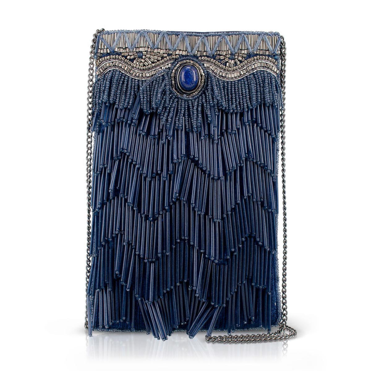 True Blue Crossbody Phone Bag beaded - 1