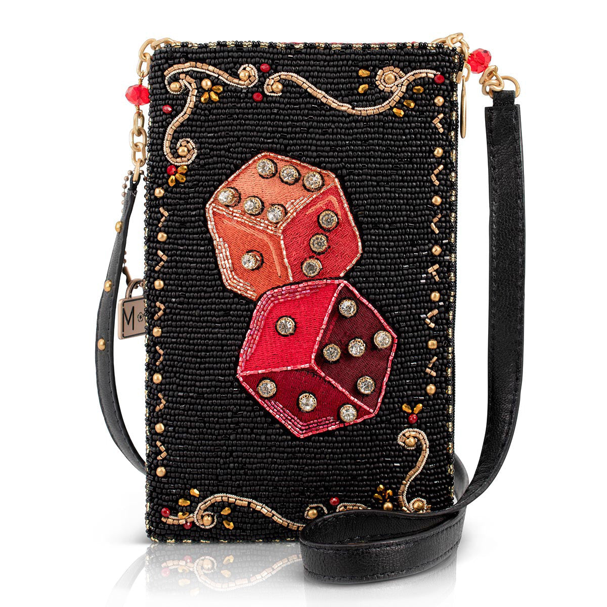 Roll ’Em Crossbody Phone Bag beaded - 1