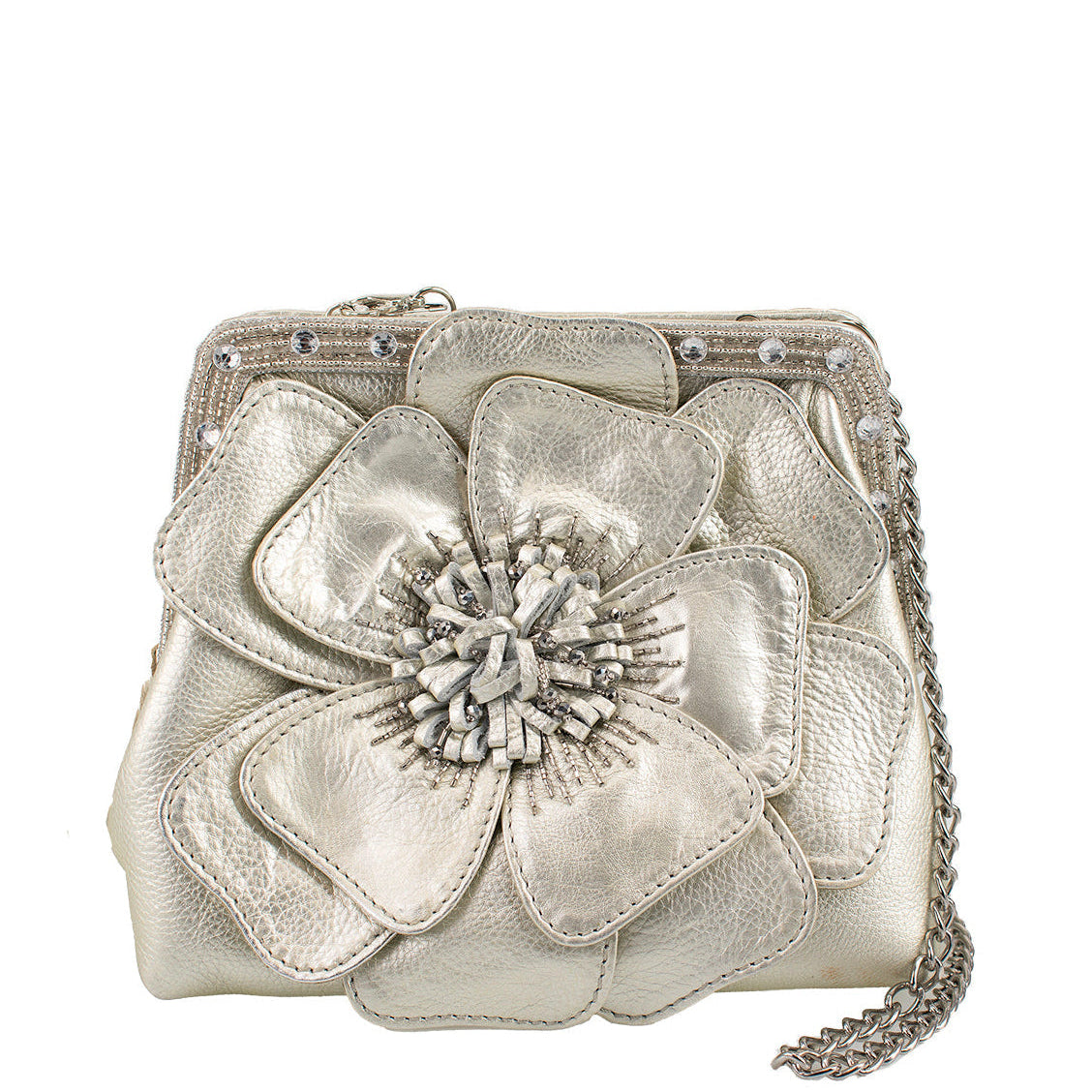Golden Bow Handbag Clutch ’One of a Kind’ beaded - One Kind 1