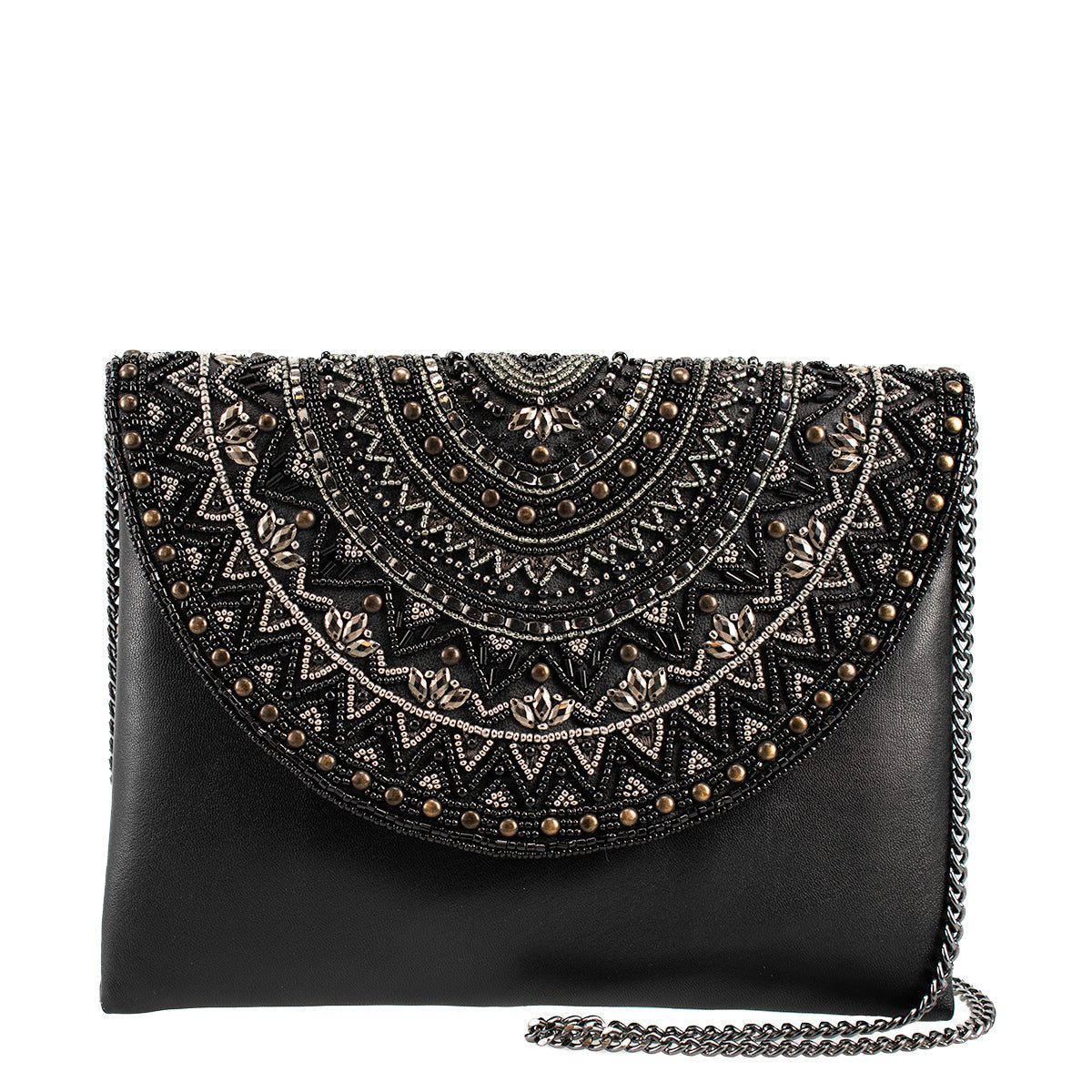 Leather Beaded Flap Crossbody ’One of a Kind’ beaded - One Kind 1