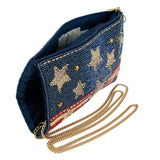Americana Crossbody Phone Bag open view