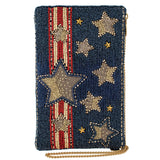Americana Crossbody Phone Bag front view