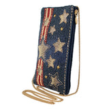Americana Crossbody Phone Bag side view 2