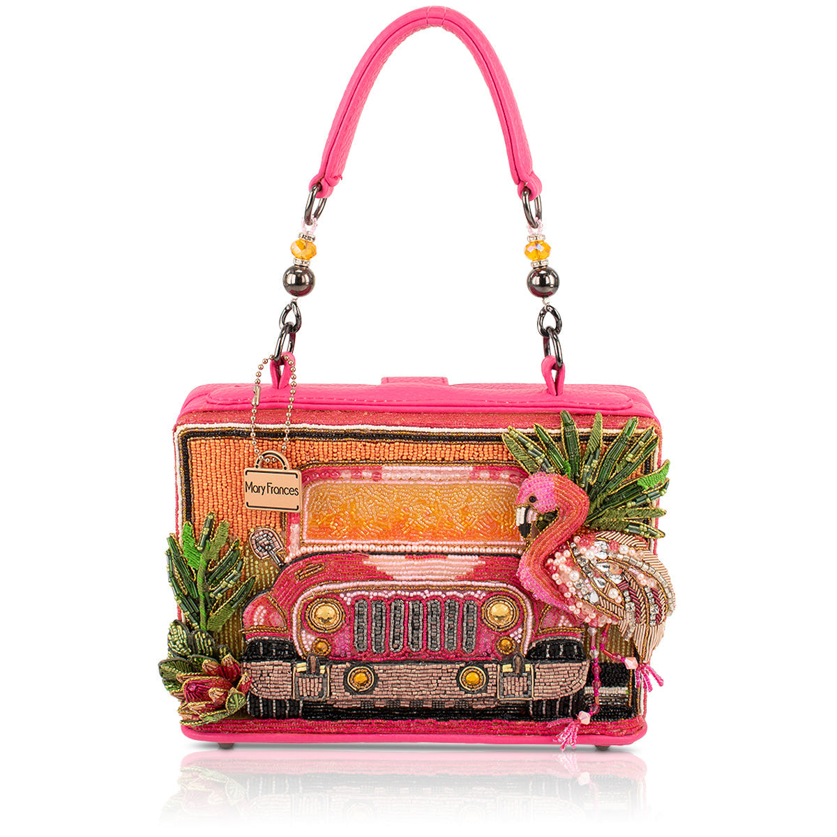 Flamingo Flair Handbag Top Handle