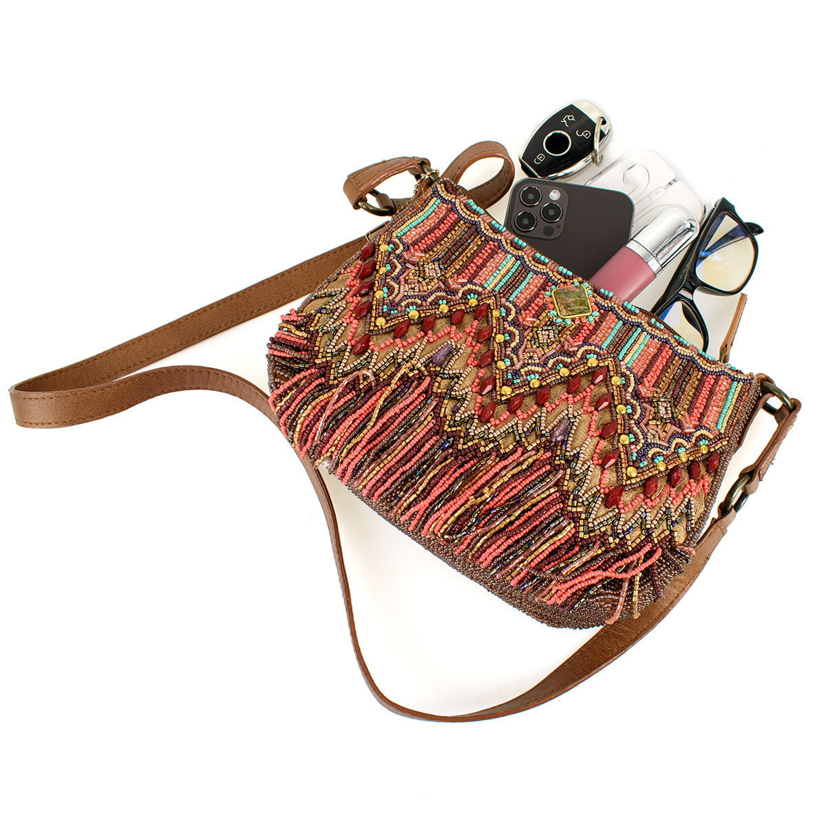 Barefoot on the Beach Crossbody Handbag beaded - 8