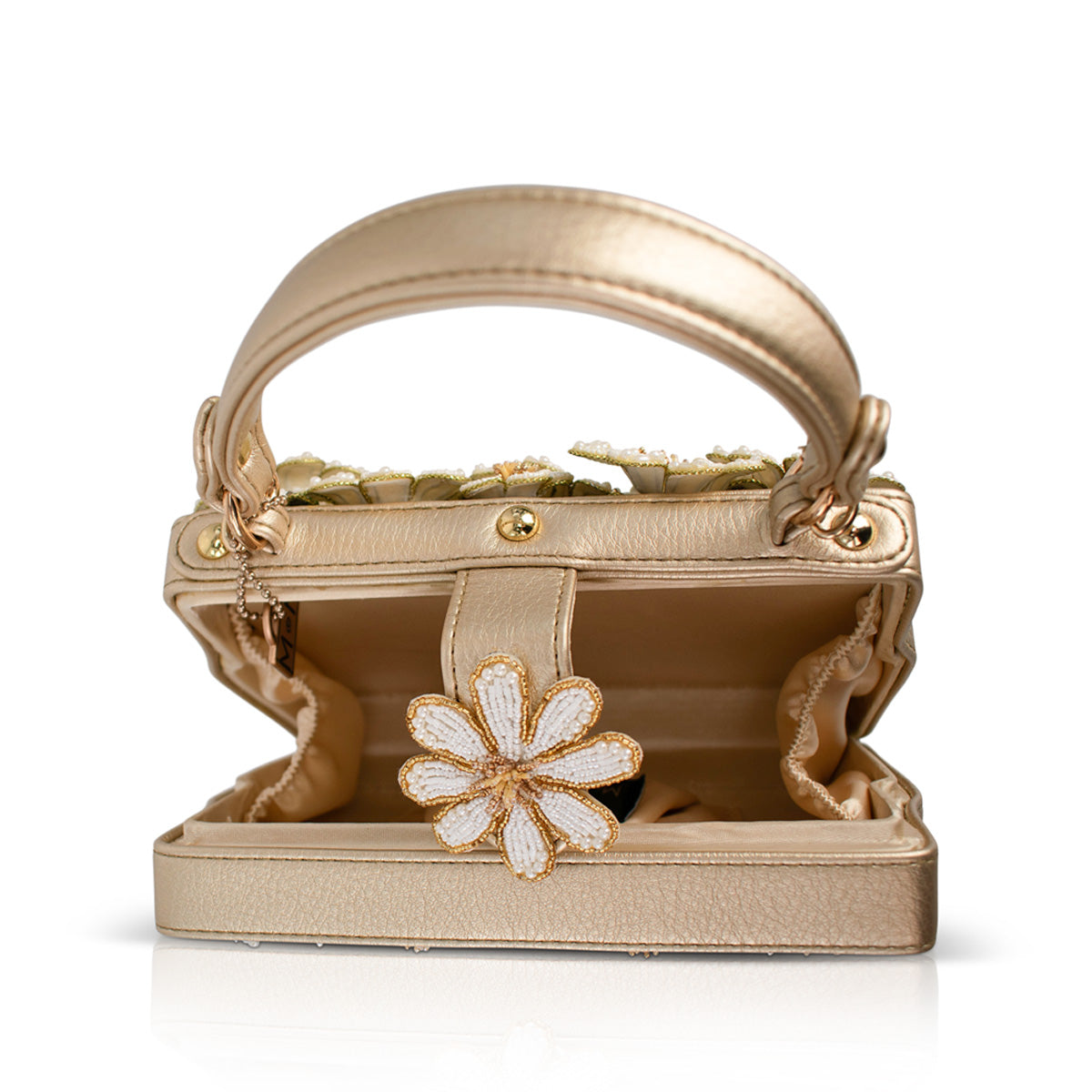 Basket of Sunshine Daisy Boquet Top Handle Handbag