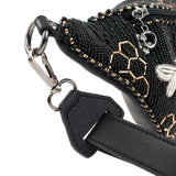 Bee Awesome Waist Belt Sling Bag Close Up