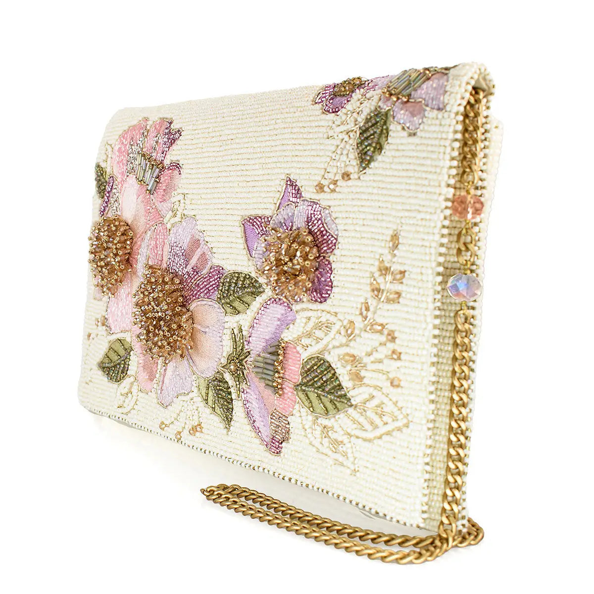 Blushing Blossoms Crossbody Handbag beaded - 4