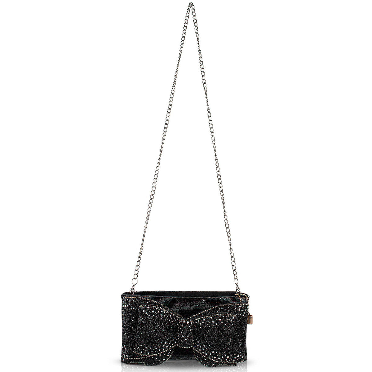 Bow Chic Crossbody/Clutch Handbag beaded - Cossbody 5