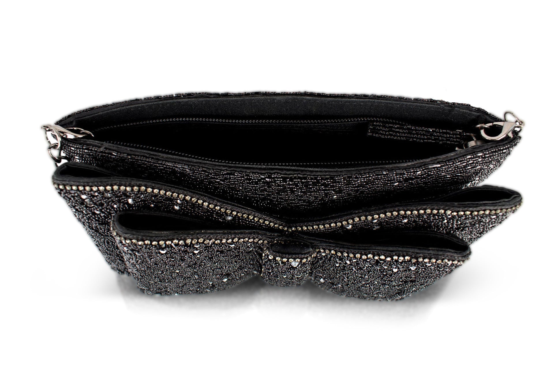 Bow Chic Crossbody/Clutch Handbag beaded Cossbody 4