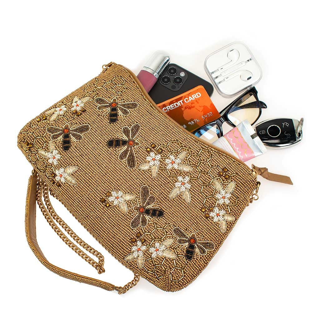 Bee Brand Wristlet-bag/purse/wallet-vintage Seed Sack Design Linen Bag -  Etsy