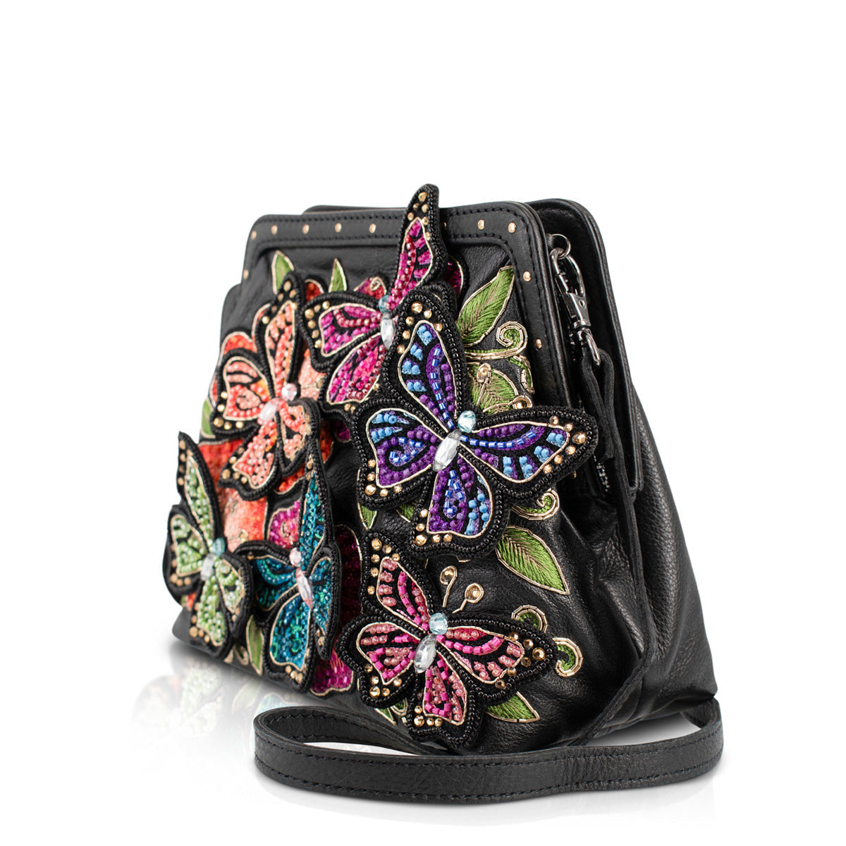 Butterfly Kiss Shoulder Handbag beaded - 4