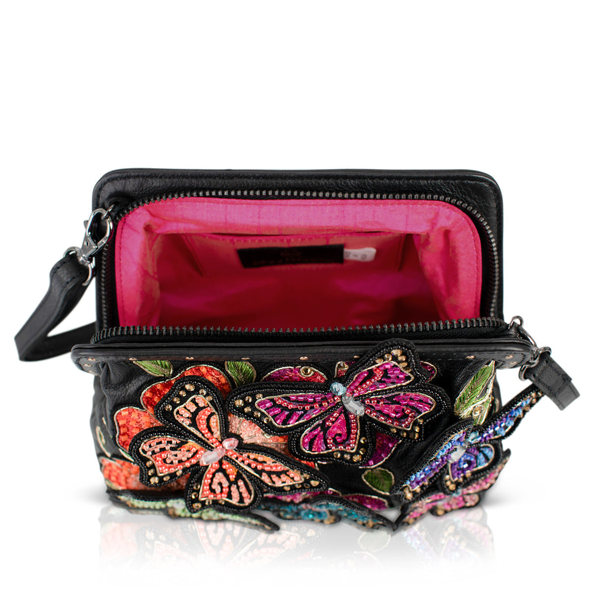 Butterfly Kiss Shoulder Handbag beaded - 5