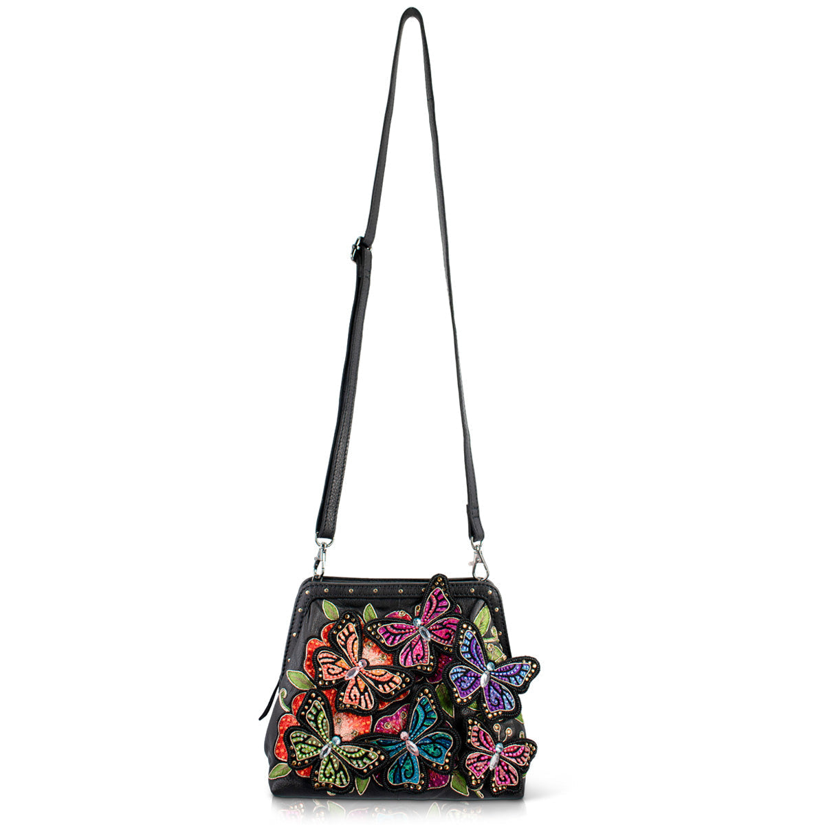 Butterfly Kiss Shoulder Handbag beaded - 6