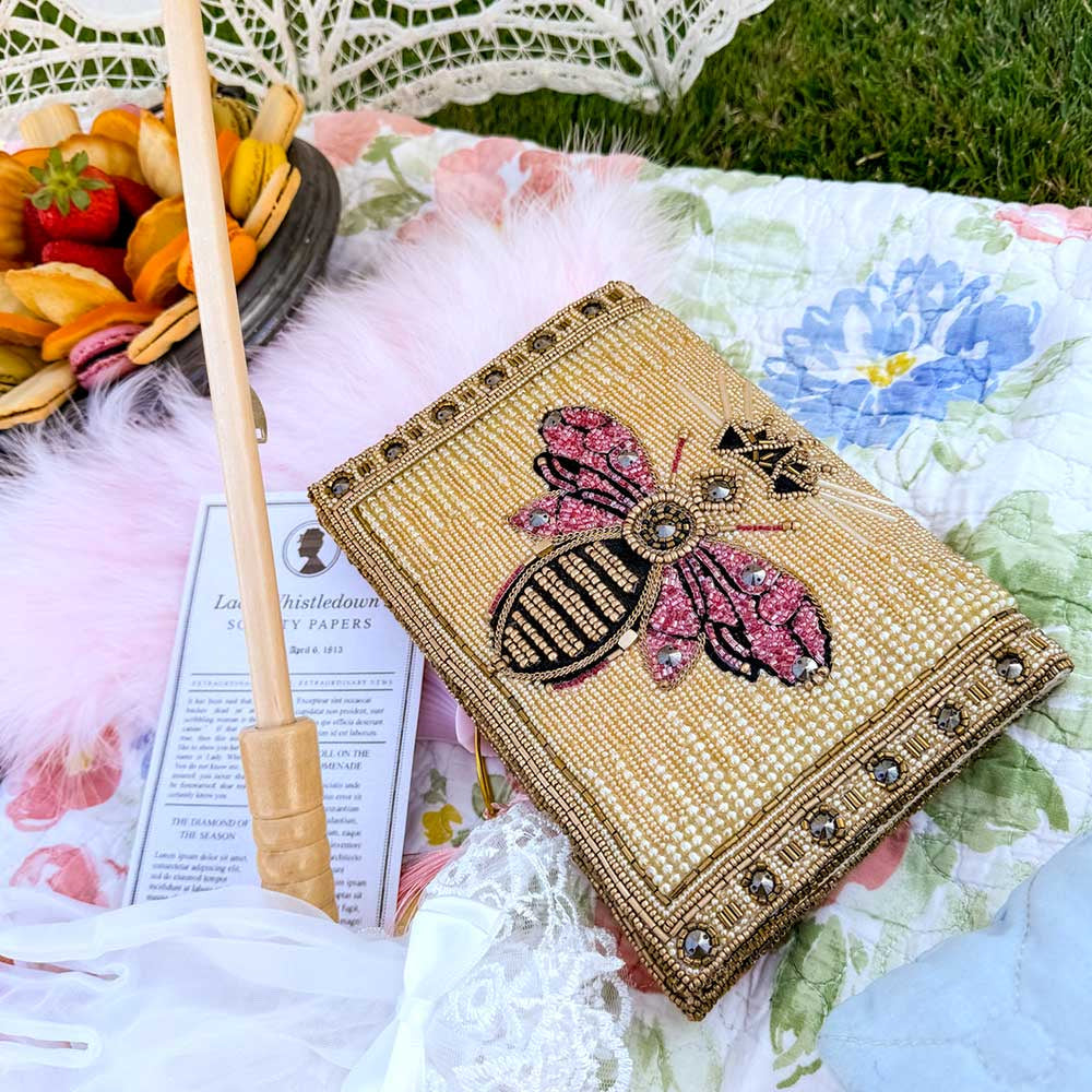 Buzzed Beaded Queen Bee Crossbody Clutch - Mary Frances