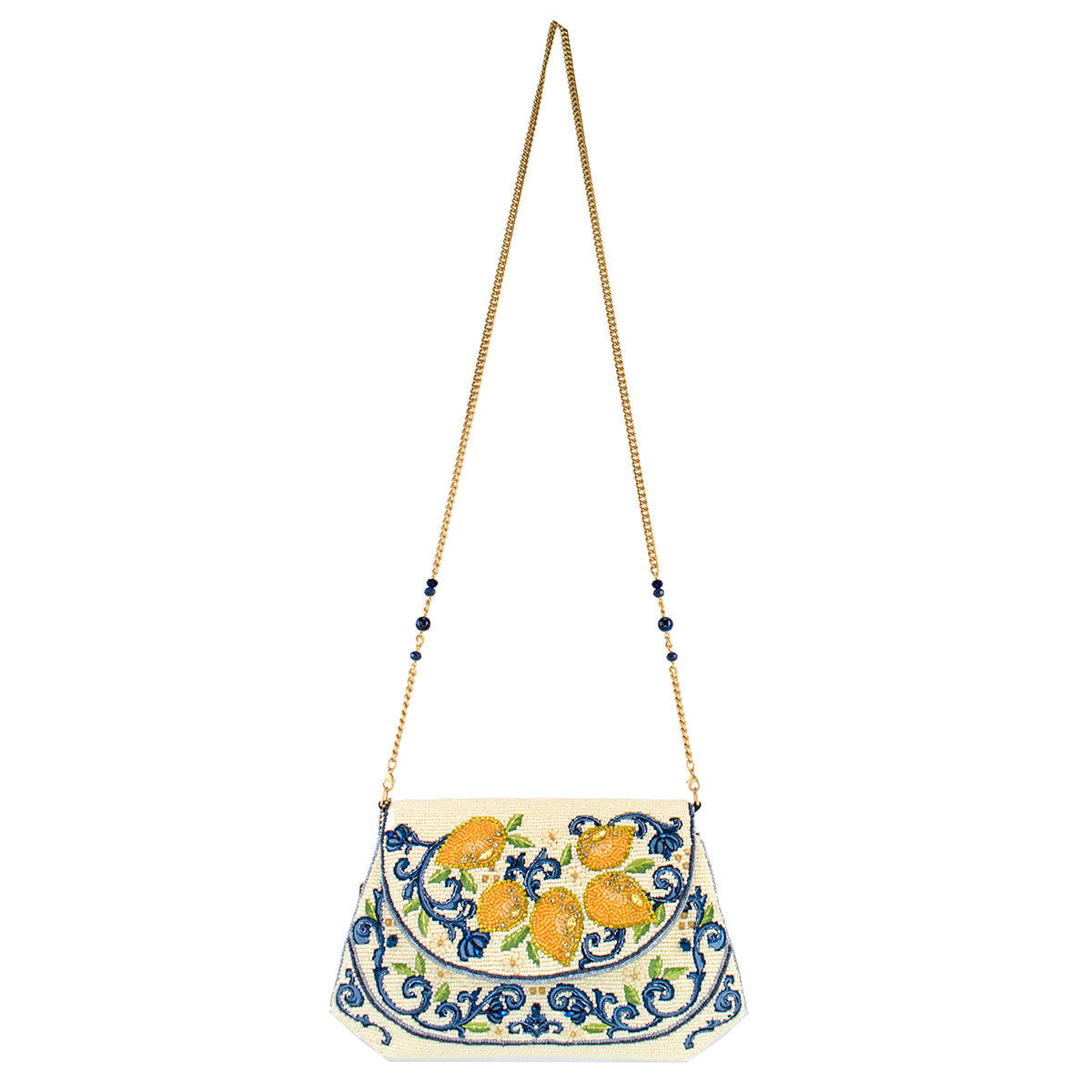 Capri Lemons Crossbody Handbag beaded - 6