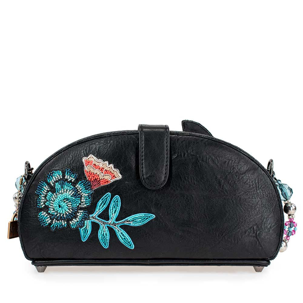 Sac à Main Mary Frances Perles Et Fourrure Noir - Occasion En Excellent état
