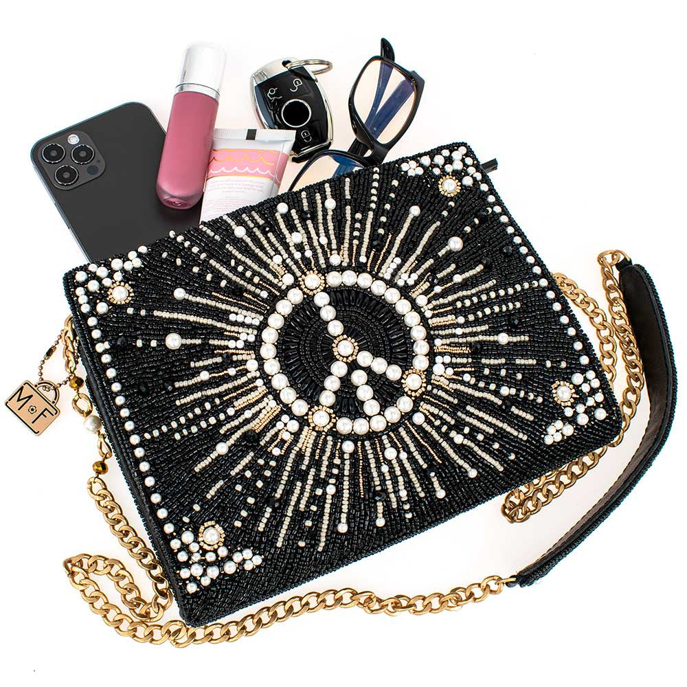 Choose Peace Crossbody Handbag beaded - 8