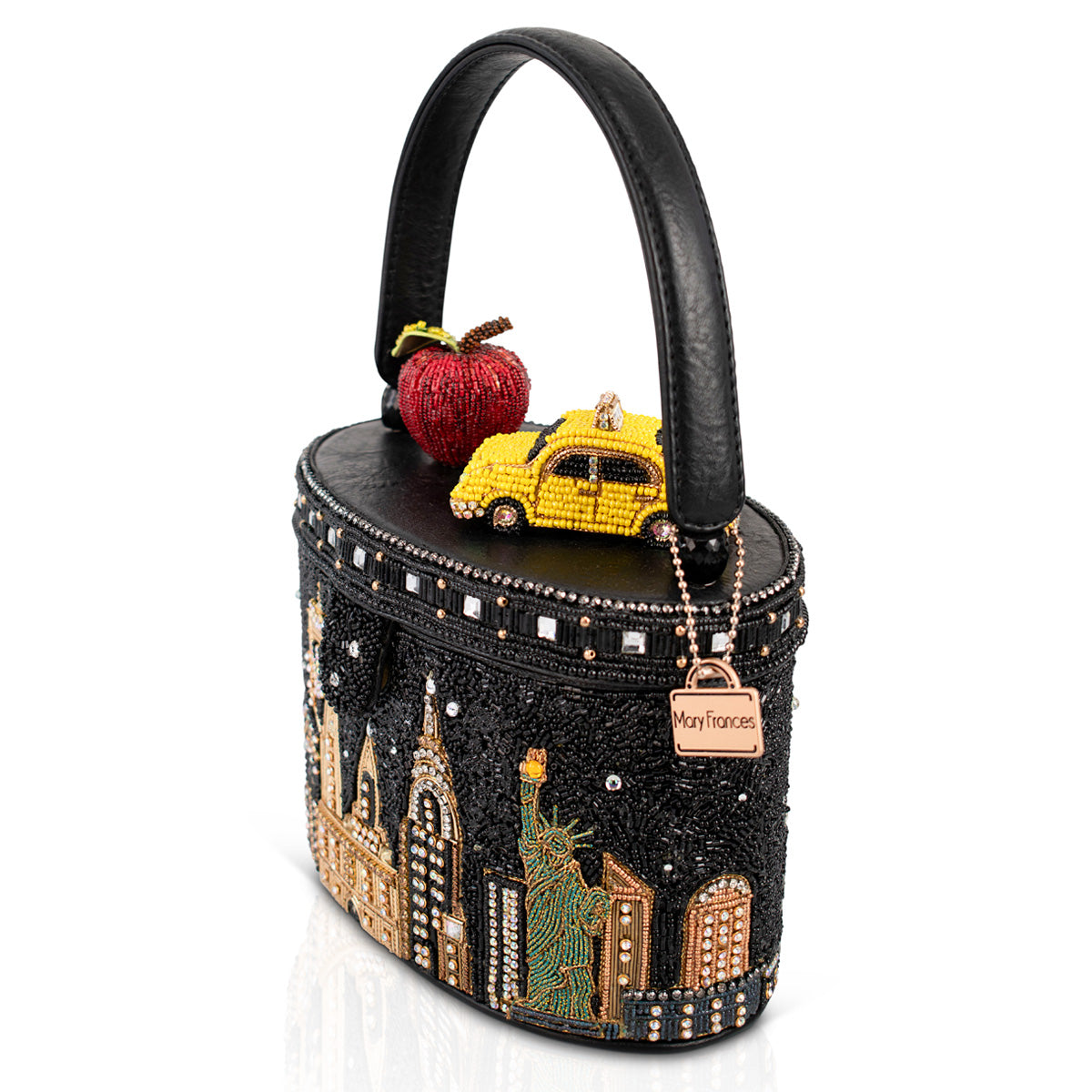 City Lights New York Inspired Top Handle Bag