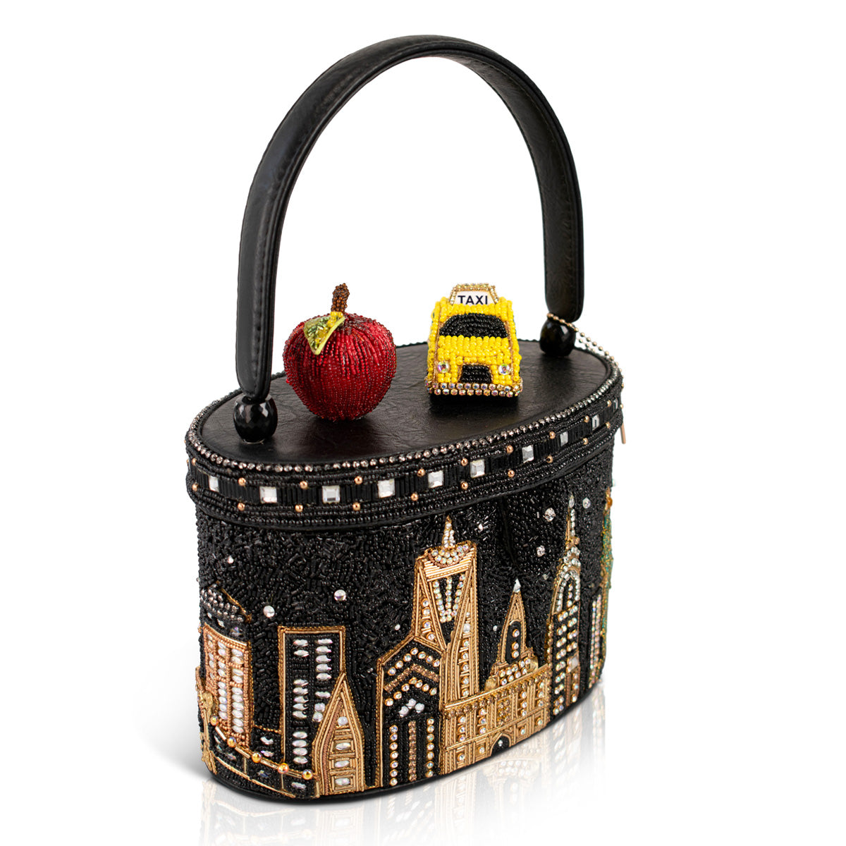 City Lights New York Inspired Top Handle Bag