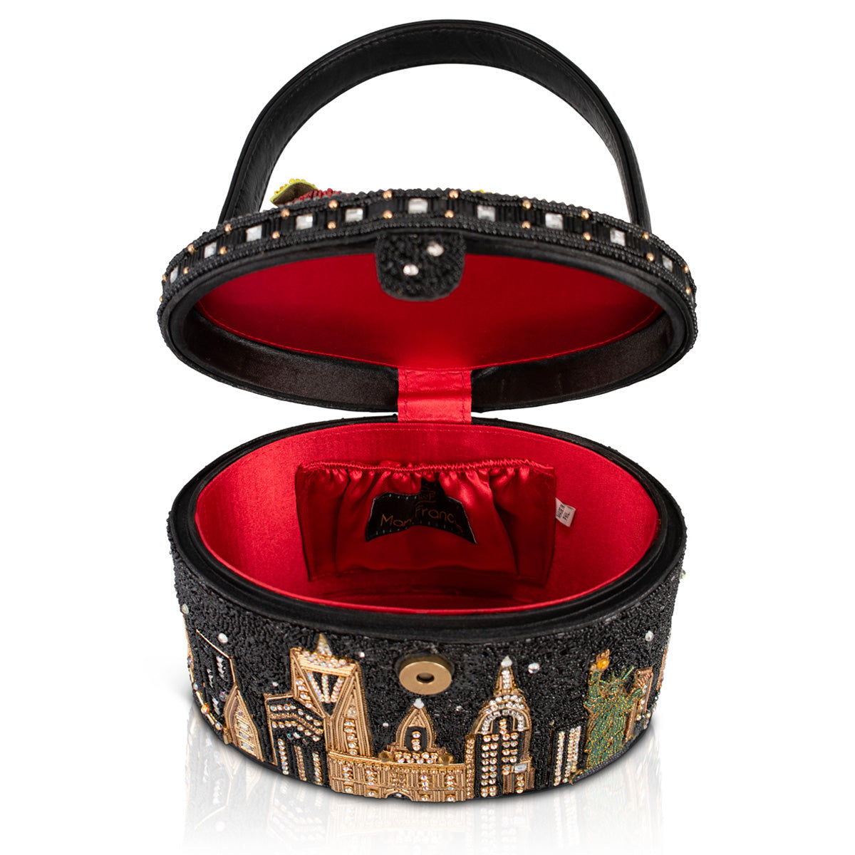 City Lights New York Inspired Top Handle Bag