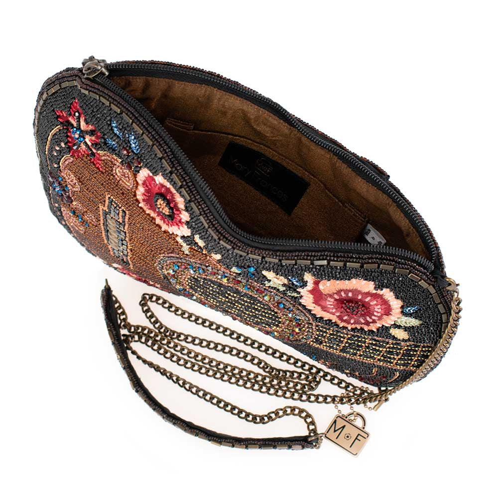 Classical Vibe Beaded Guitar Crossbody Handbag - Mary Frances