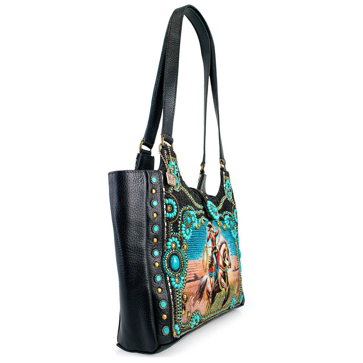 Cowgirl Tote Handbag beaded - 3