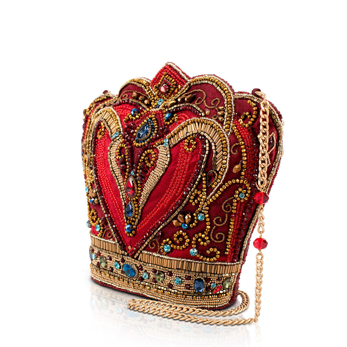 Crimson Queen Crossbody Handbag beaded - 3