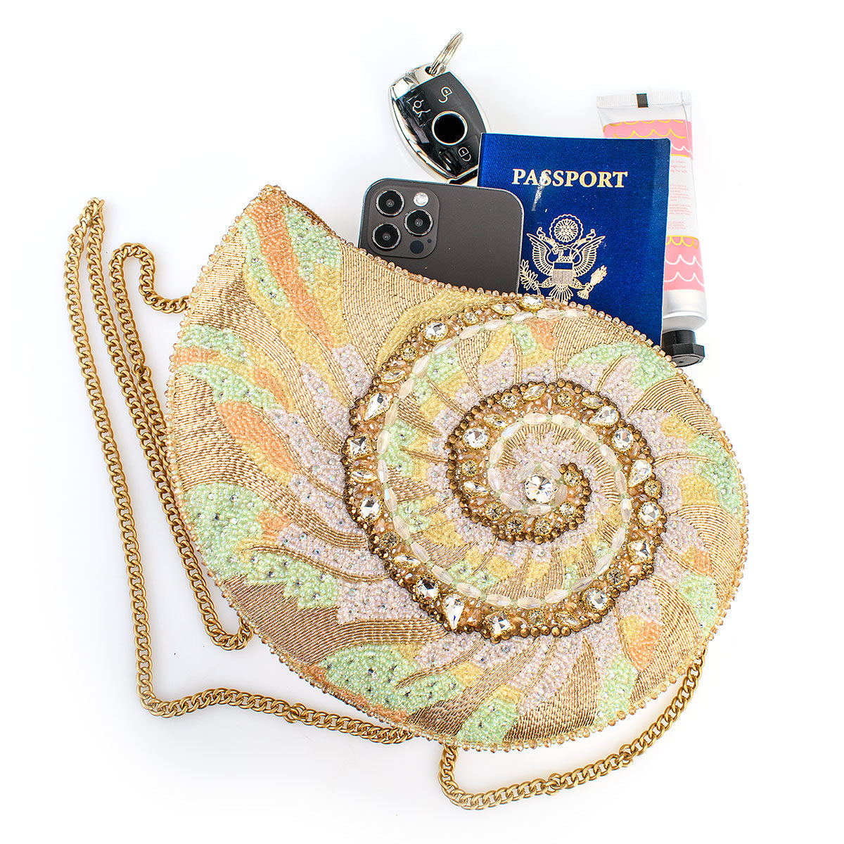 Down By the Sea Crossbody Handbag beaded - 7
