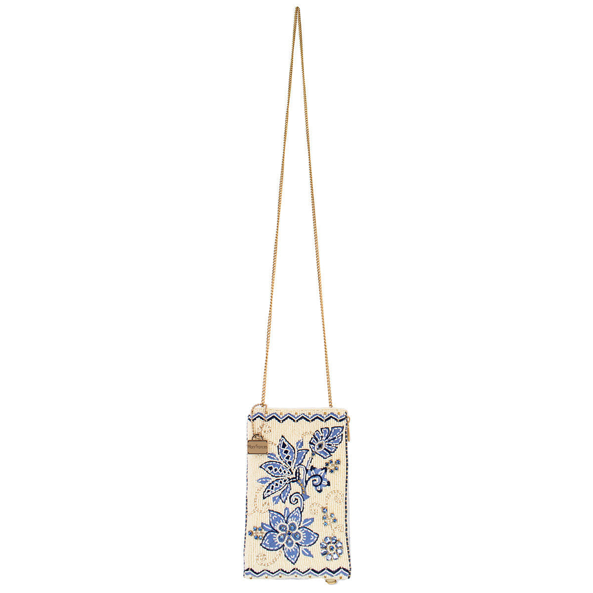 Easy Street Beaded Floral Crossbody Phone Bag - Mary Frances