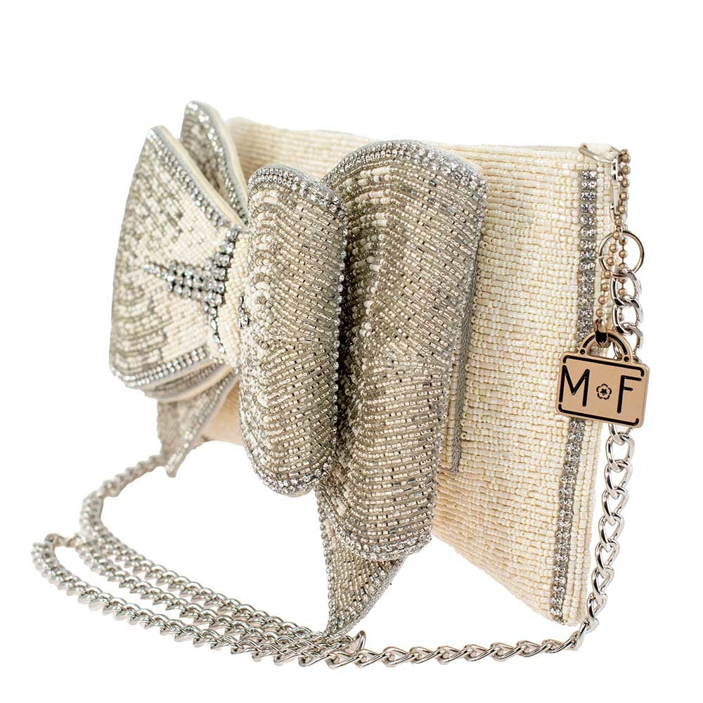Fancy Bow Crossbody Clutch - Handbag