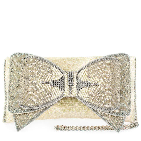 Fancy Bow Crossbody Clutch - Handbag