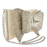 Fancy Bow Crossbody Clutch - Handbag