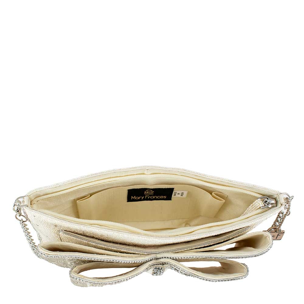 Fancy Bow Crossbody Clutch - Handbag