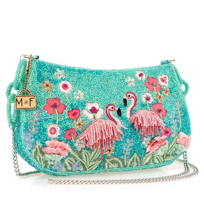 SMALL CANVAS CLUTCH FLAMENCO FLAMINGO
