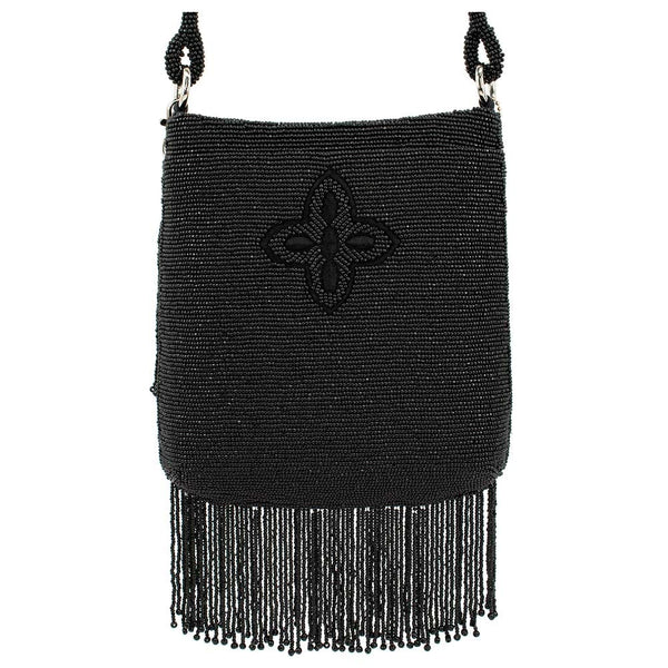 Fringe Benefit Black Crossbody - Handbag