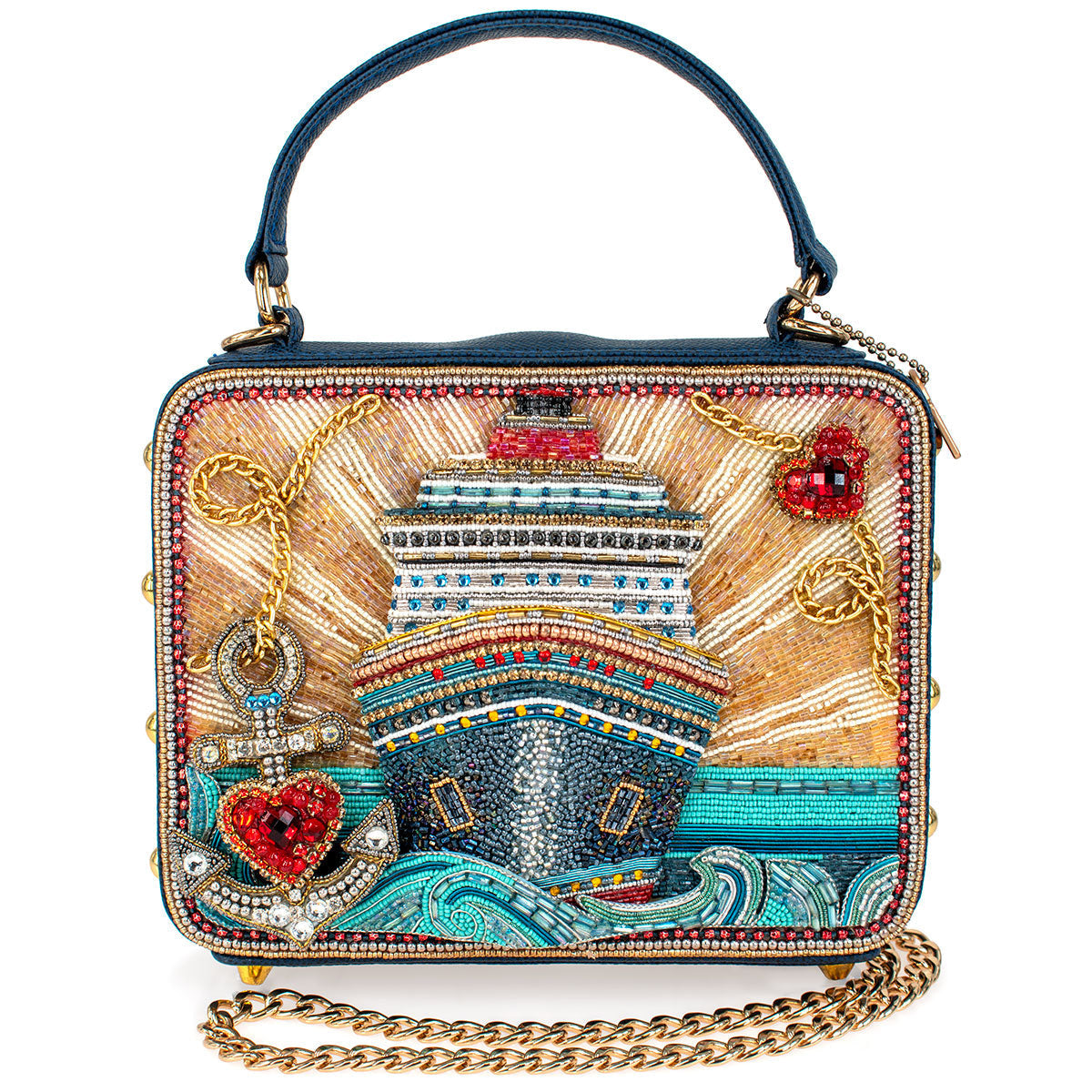 Full Steam Ahead top Handle Bag beaded - Top Handbag 1