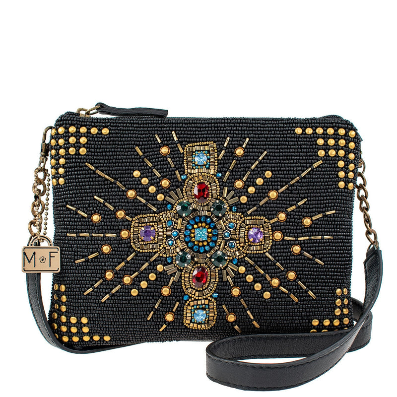 Mary Frances Down Under Beaded Crossbody Clutch