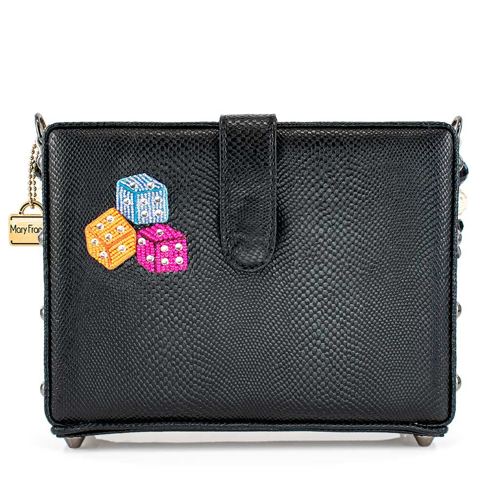 Lady Luck Beaded Casino Theme Crossbody Handbag - Mary Frances