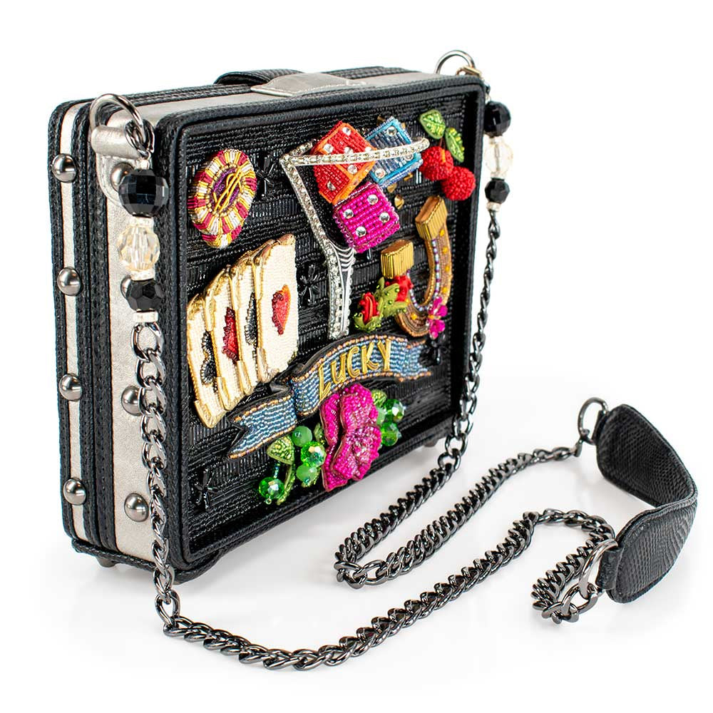 Lady Luck Beaded Casino Theme Crossbody Handbag - Mary Frances