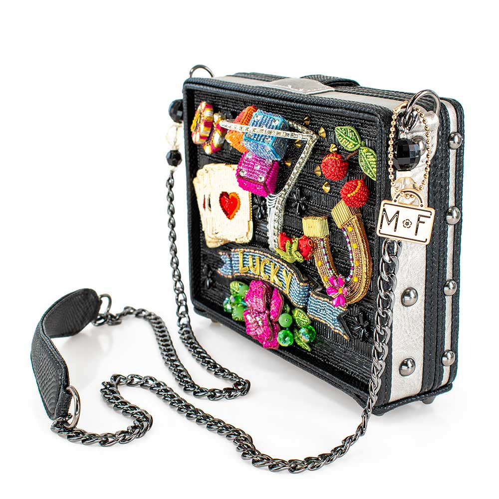 Lady Luck Beaded Casino Theme Crossbody Handbag - Mary Frances