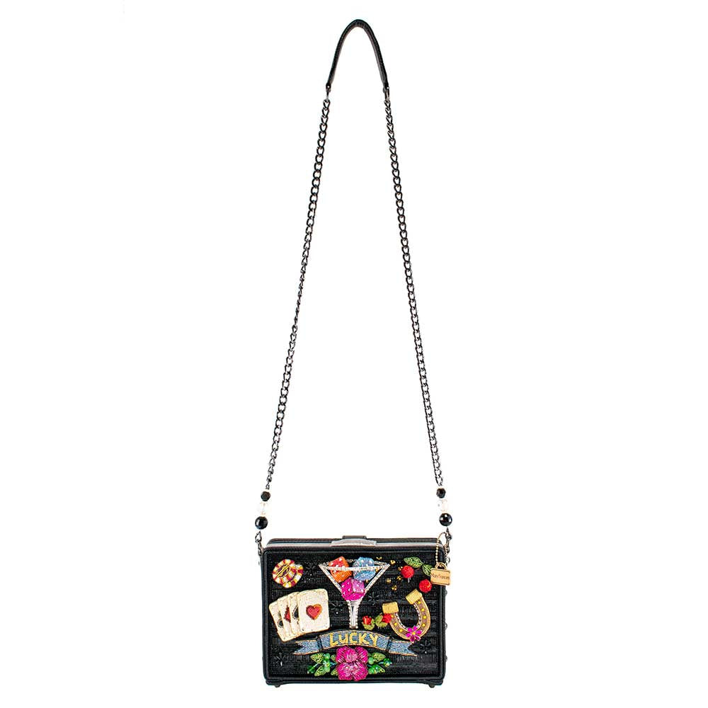 Lady Luck Beaded Casino Theme Crossbody Handbag - Mary Frances