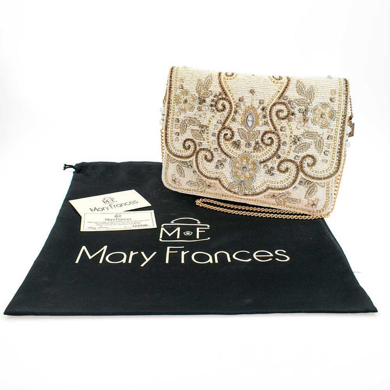 Lavish Beaded Bridal Crossbody Clutch Handbag - Mary Frances
