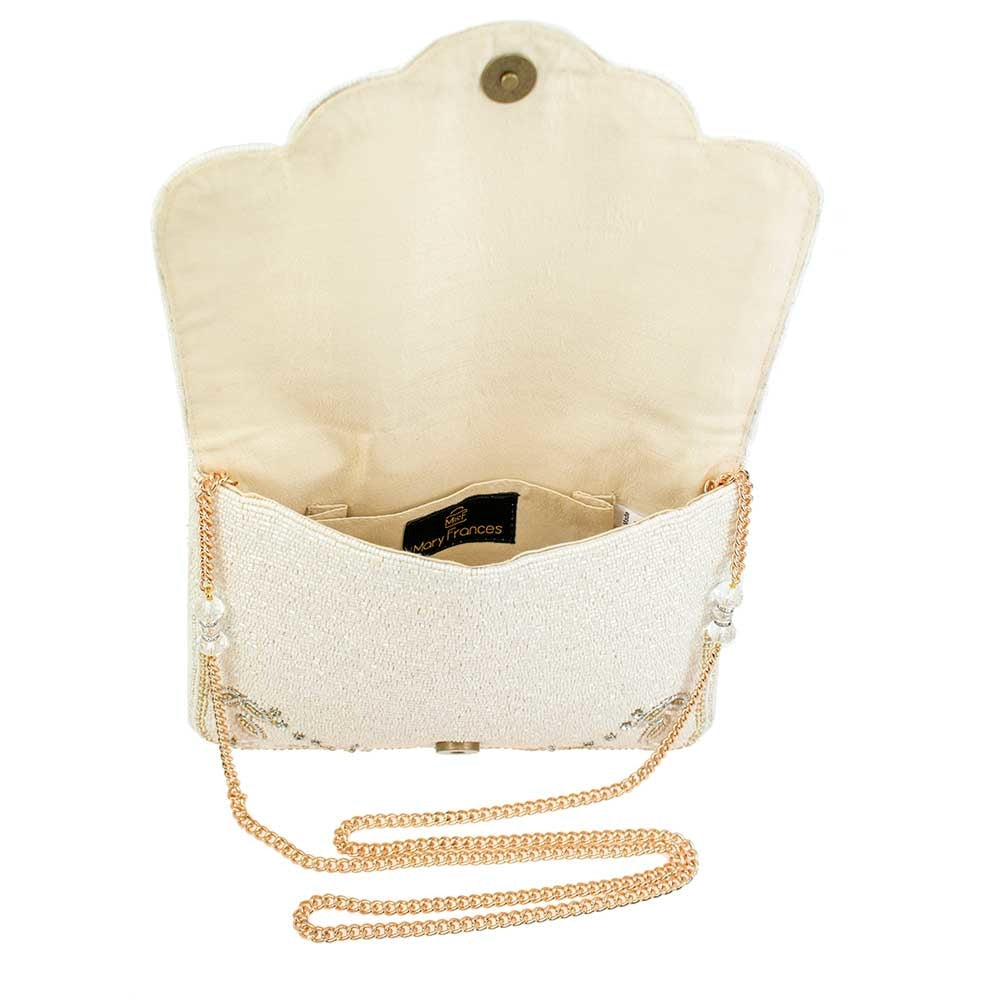 Lavish Beaded Bridal Crossbody Clutch Handbag - Mary Frances