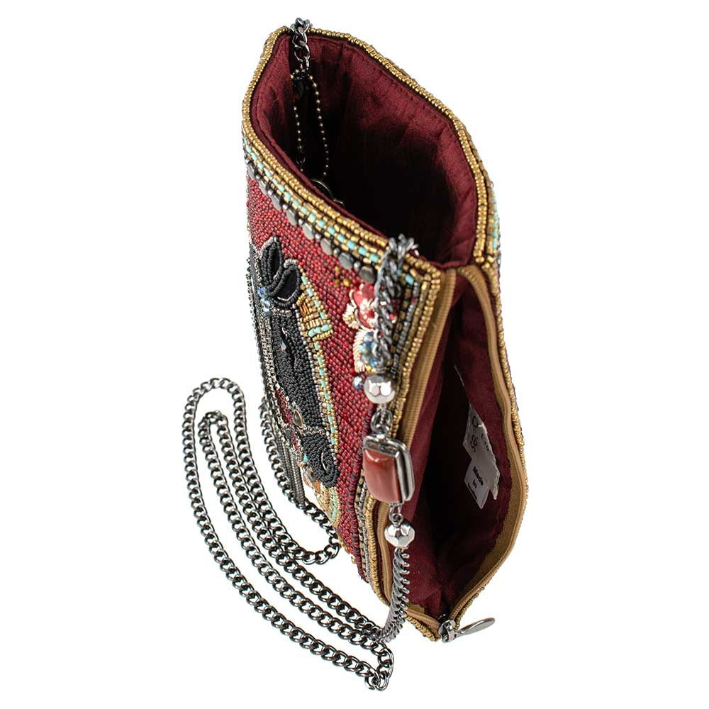 Let's Gallop Beaded Horse in Horseshoe Mini Crossbody Clutch Handbag