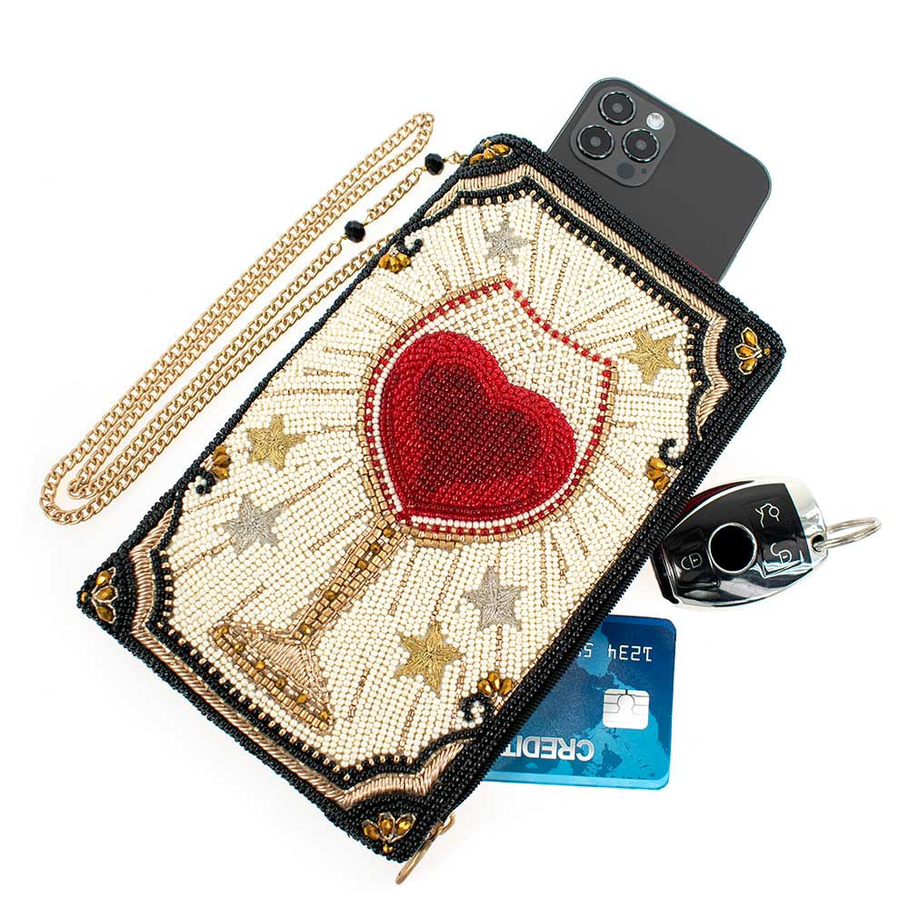 Live Love & Wine Crossbody Phone Bag