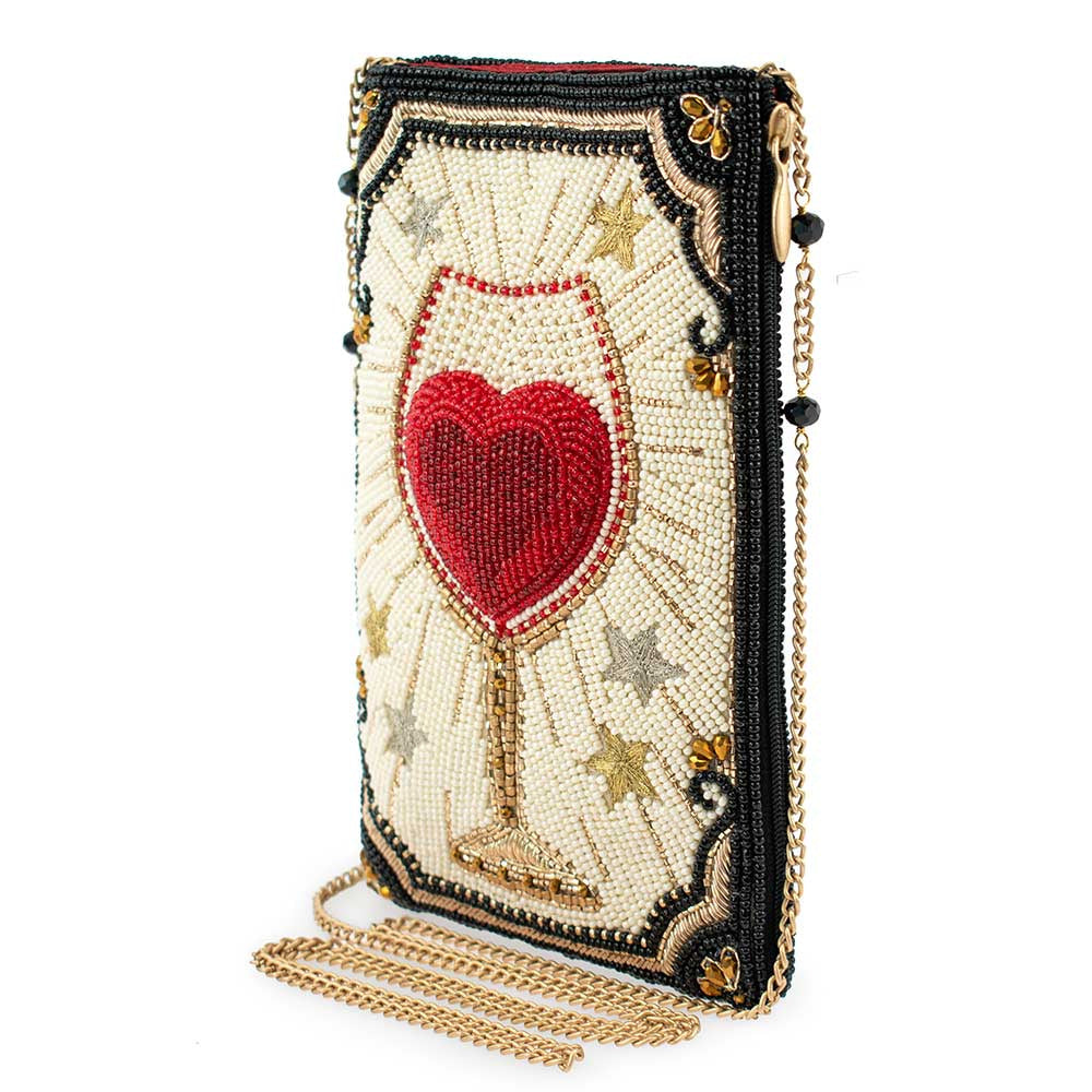Live Love & Wine Crossbody Phone Bag
