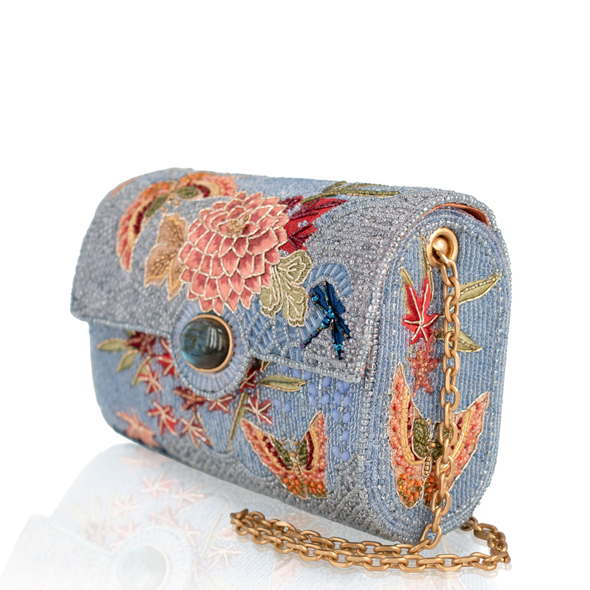 Lotus Mist Crossbody Handbag