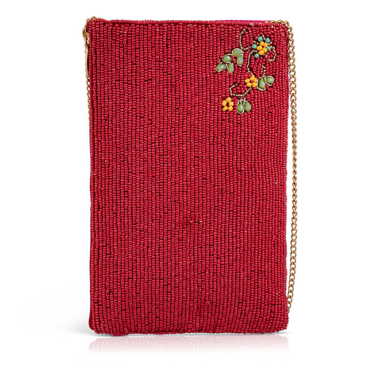 メイフラワーカンパニー Meadow Ditsy Floral Multi Color Beaded Crossobody Phone Bag